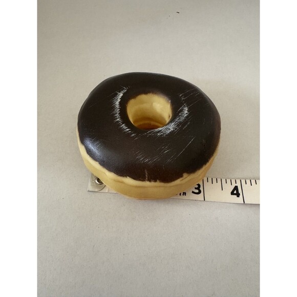 Play Food Authentic Vintage MTC 1987 Chocolate Glazed Dunkin Donut - Picture 2 of 7